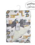 Mothers Choice Micromink Furlined Baby Blanket - Animals