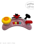 Colorful toy piano with buttons on a white background, branded 'Mother's Choice'.