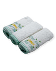 Mothers Choice 100% Cotton 3 Pack Baby Washcloth Set Green