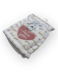 M/C PRINTED FLANNEL BLANKET GIRL'S LOVE YOU