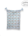 Baby comfort blanket with rainbow pattern on a white background, branded 'Mother's Choice'.