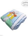 Mothers Choice Baby Cutwork Blanket - Blue House
