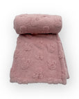 Mothers Choice Single Layer Jacquard Blanket Pink