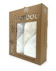 M/C BAMBOO 2PK HOODED TOWEL STONE