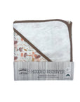 Mothers Choice 100% Cotton Baby Quilted Hooded Receiver - Forest Fantasy