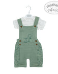 M/C MUSLIN DUNGAREE SET SUMMER DIP 18M