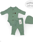 M/C BASIC 3PC SET NEWBORN SAGE