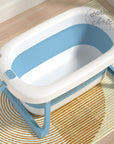 Mothers Choice Foldable Baby Bath Tub with Pillow & Built-in Thermometer