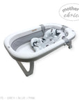 Mothers Choice Foldable Baby Bath Tub with Pillow & Built-in Thermometer