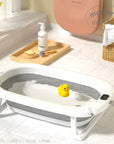 Mothers Choice Foldable Baby Bath Tub with Pillow & Built-in Thermometer