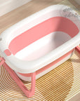 Mothers Choice Foldable Baby Bath Tub with Pillow & Built-in Thermometer