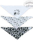 Mothers Choice 3 Pack Bandana Bib 'Snack Time'