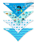 Set of three pirate-themed bandana designs on a white background with 'Mother's Choice' branding.