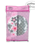 Packaged product with floral and polka dot design on a pink background, featuring 'Mother's Choice' branding.