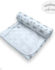 Mothers Choice 100% Cotton Baby Quilted Hooded Receiver - Rainbow