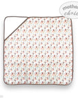 Baby blanket with animal pattern on a white background, branded 'Mother's Choice'.