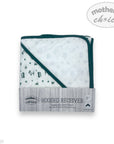 Mothers Choice 100% Cotton Baby Quilted Hooded Receiver - Emerald Receiver