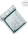 Mothers Choice 100% Cotton Baby Quilted Hooded Receiver - Emerald Receiver