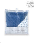 Mothers Choice 100% Cotton Baby Quilted Hooded Receiver - Blue / Grey Leaf