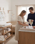 Mother's Choice Infants Bath Robes White With Assorted Trim