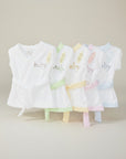 Mother's Choice Infants Bath Robes White With Assorted Trim