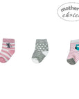 Mothers Choice Newborn 3-Pack Infant Socks – Owl