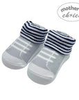 Mothers Choice Fancy Box Baby Socks – Lace Up Navy / Grey