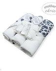 Mothers Choice 3 Piece Hooded Towels And 3 Piece Facecloths Milk Bottle