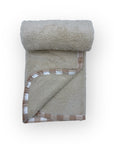 Mothers Choice Super Soft Coral Fleece Blanket & Pillow Set – Beige Bear