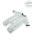 Baby onesie with car pattern on a white background, featuring 'Mother's Choice' branding.