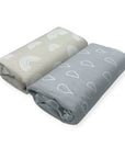 Mothers Choice Bambo 2 Pack Baby Waterproof Change Mat - Grey
