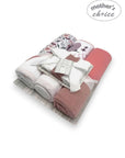 Mothers Choice Baby Hooded Towel & Washcloth Set - Pink Plants