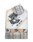 Mothers Choice Baby Hooded Towel & Facecloth Set Wild And Free