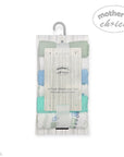 Mothers Choice 6 Pack Washcloth Set Blue Train