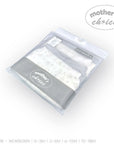 Two clear plastic bags with white contents labeled 'Mother's Choice' on a white background.