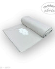 Mothers Choice Cotton Waffle Blanket Grey Cloud Embroid