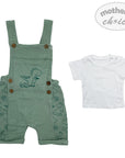 M/C MUSLIN DUNGAREE SET SUMMER DIP 9M