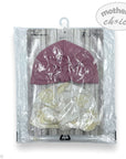 M/C 2PK GIRLS BEANIE SET BUTTERFLY
