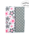 Mothers Choice 2 Pack Baby Flannel Receivers - Polka / Flower