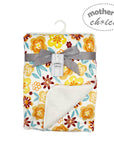 Mothers Choice Micromink Furlined Baby Blanket - Flowers