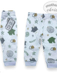 M/C 2 PACK LEGGINGS 'MINT ART' 3-6M