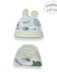 M/C 2PK TURBAN HAT SET WITH EARS 'MINT ART'