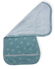 Mothers Choice 2 Pack Baby Burp Cloths / Burpers Set - Blue