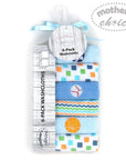 Mothers Choice 6 Pack Facecloth Set - Blue Sport