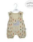 M/C ROMPER S/S MUSLIN SET BEIGE 6M
