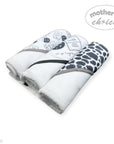 Mothers Choice 3 Piece Hooded Towels And 3 Piece Facecloths Milk Bottle