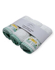 Mothers Choice 100% Cotton 3 Pack Baby Washcloth Set Green