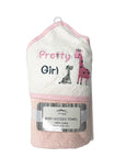 Mothers Choice 100% Cotton Baby Hooded Towel Pretty Girl