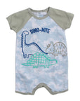INFANT'S 2 PACK ROMPERS 'DINO MITE' 0-3M