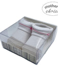 Mothers Choice Fancy Box Baby Socks – Grey / Pink